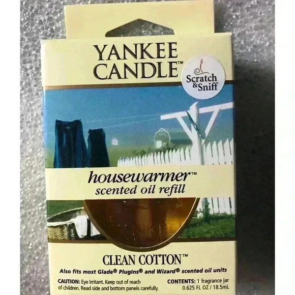 Yankee Candle Housewarmer Scented Oil Refill Clean Cotton 2003 House Warmer - Picture 1 of 2
